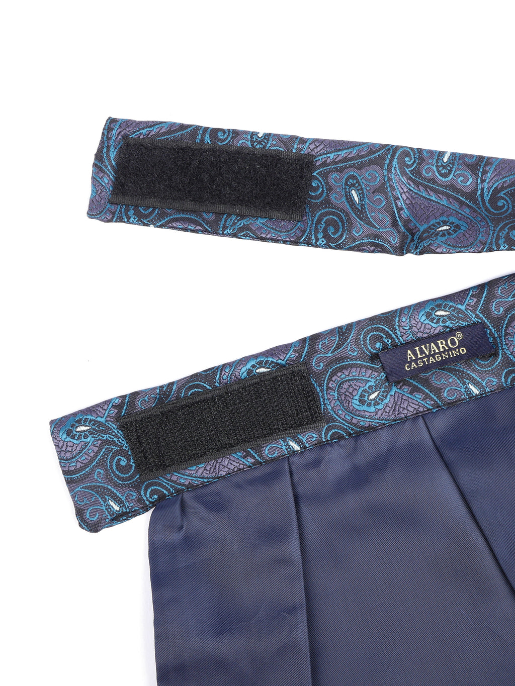 Alvaro Castagnino Men Grey & Green Printed Cravat Hanky