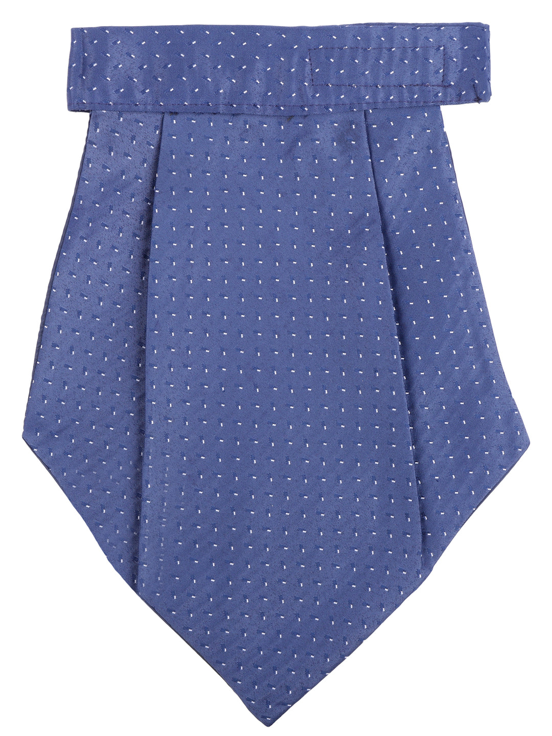 Navy Blue Dotted Cravat & Pocket Square Set
