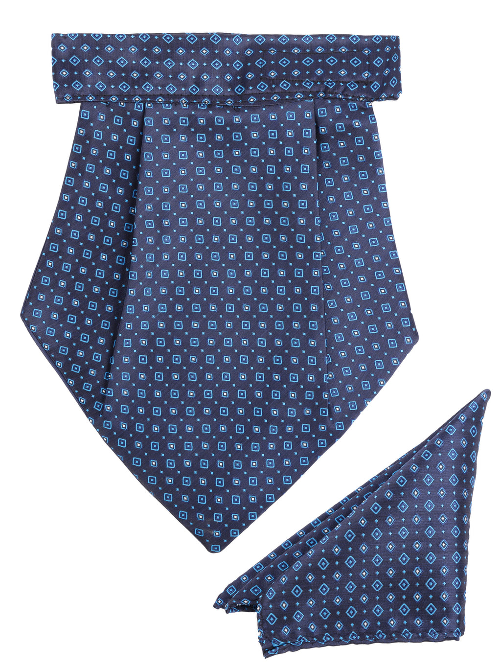 Alvaro Castagnino Men Blue Printed Cravat Hanky