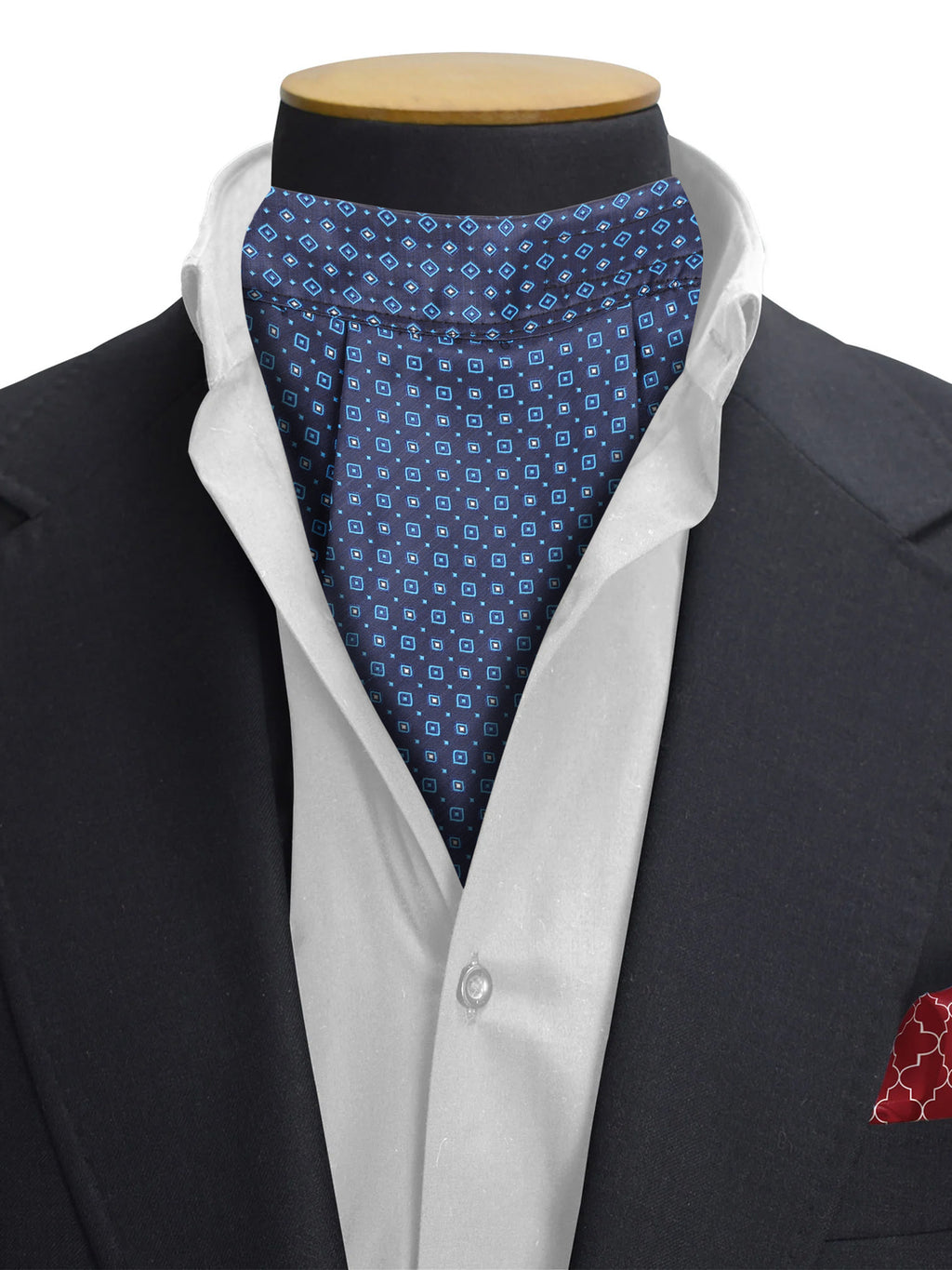 Alvaro Castagnino Men Blue Printed Cravat Hanky