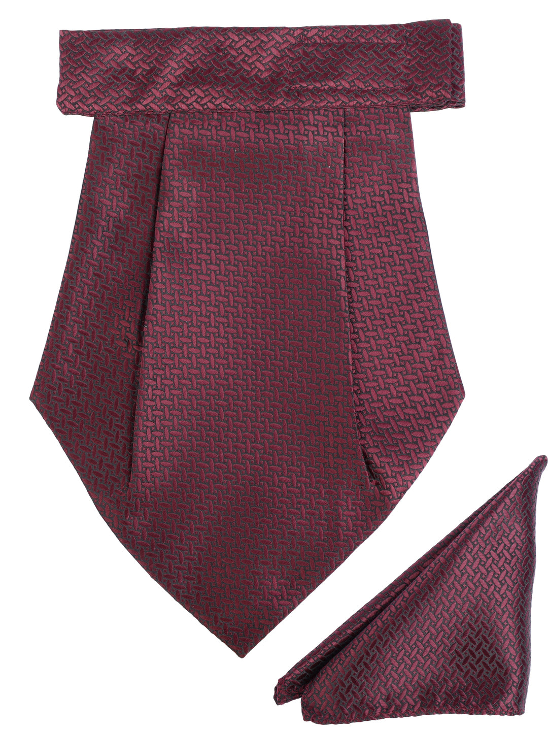 Alvaro Castagnino Men Maroon Printed Cravat Hanky