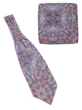 Alvaro Castagnino Men Franch Printed Cravat With Pocket Square