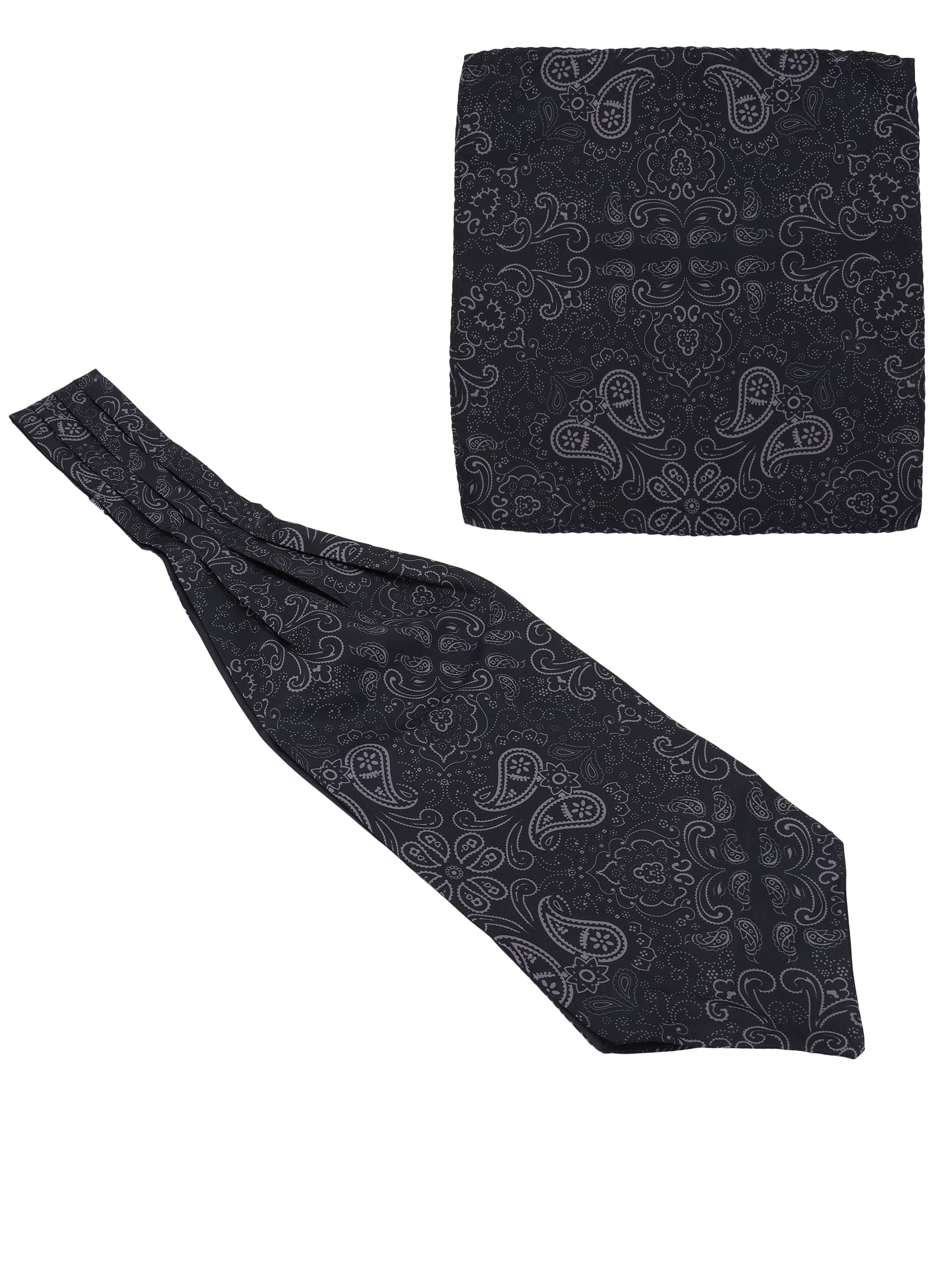 Alvaro Castagnino Men Franch Printed Cravat With Pocket Square