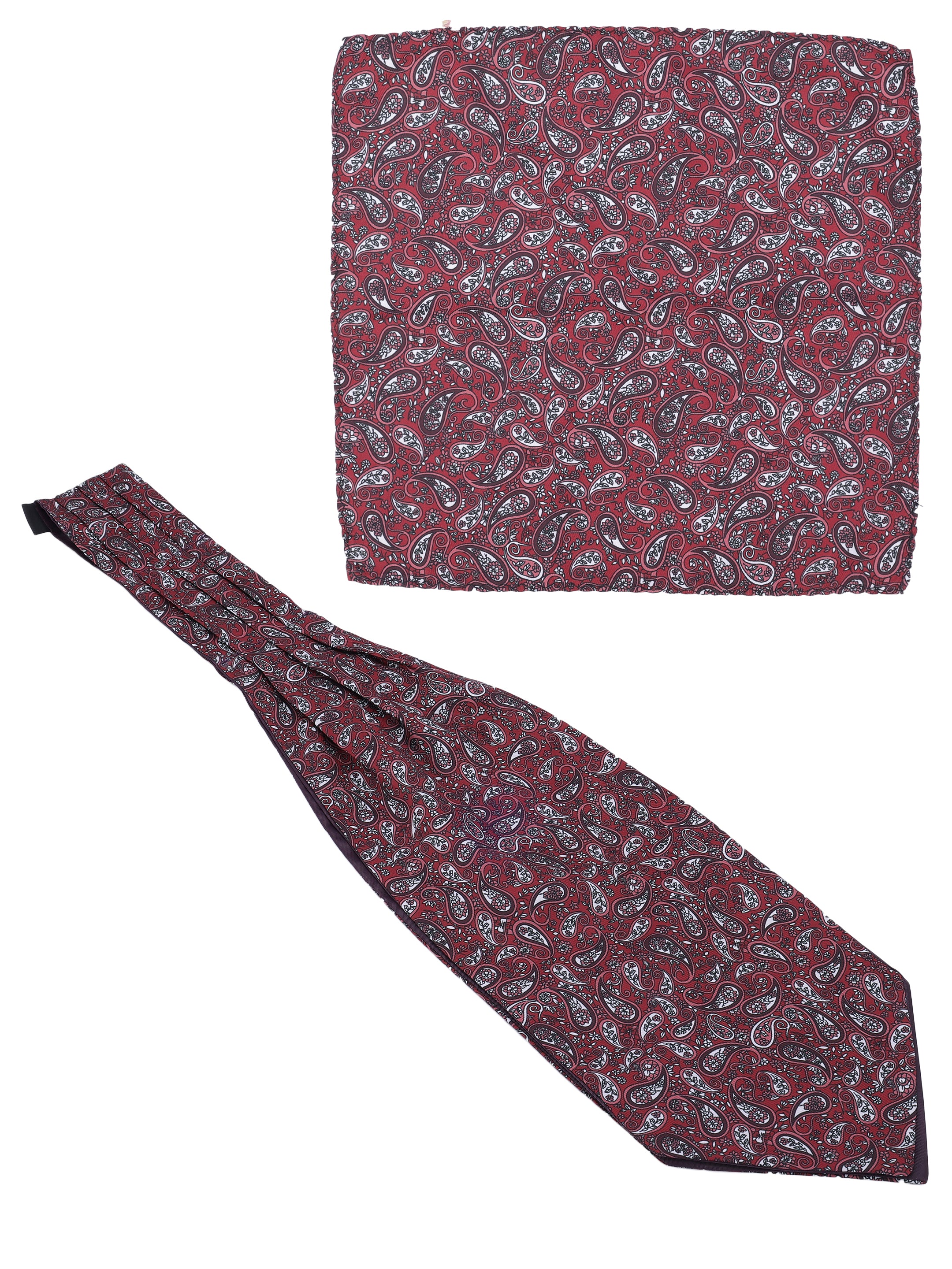 Alvaro Castagnino Men Franch Printed Cravat With Pocket Square