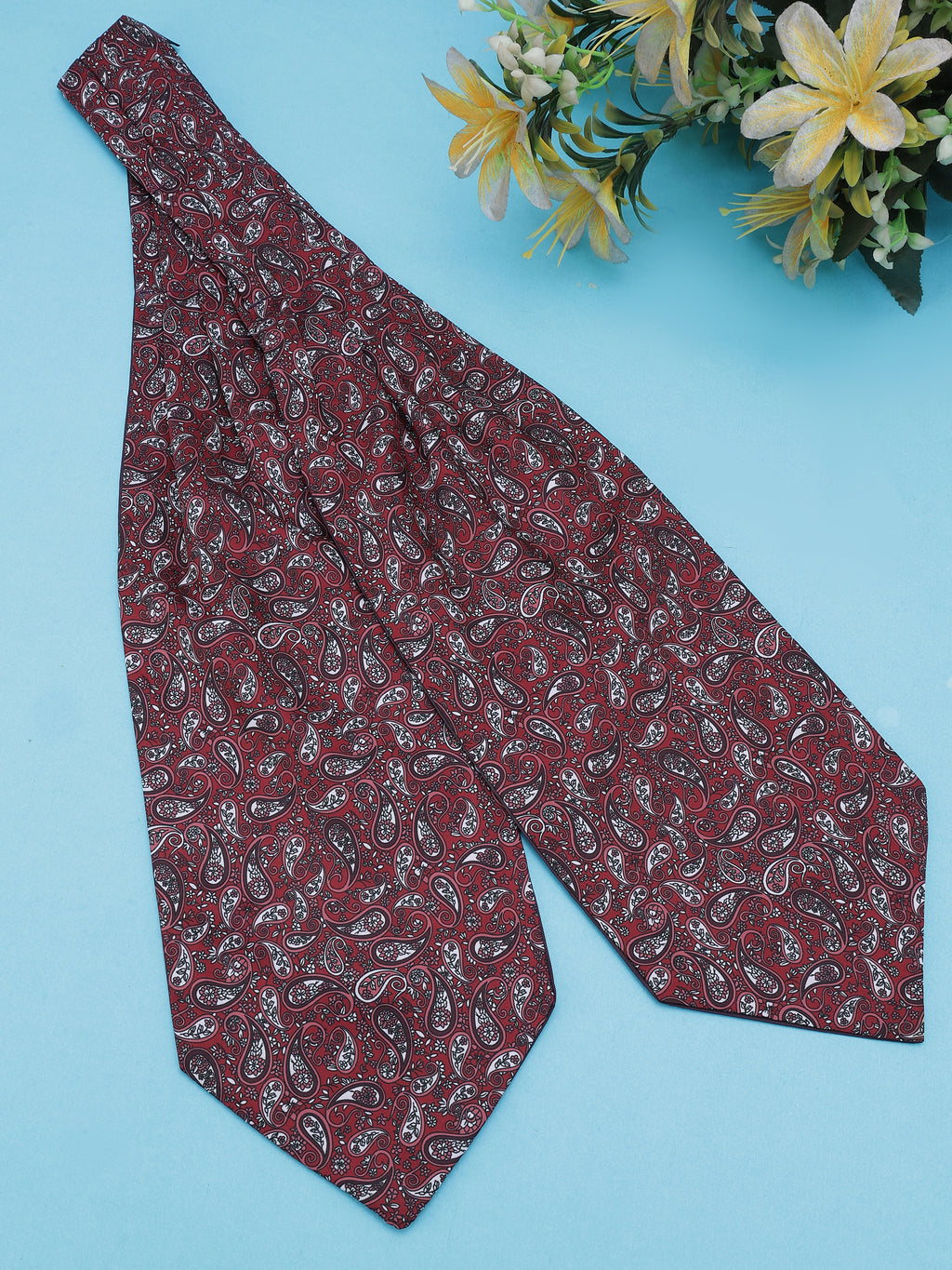 Alvaro Castagnino Men Franch Printed Cravat With Pocket Square