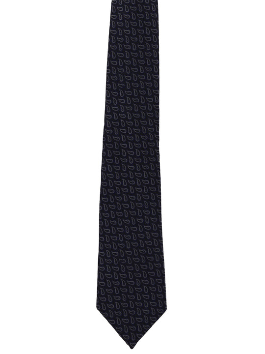 Navy Blue Paisley Necktie