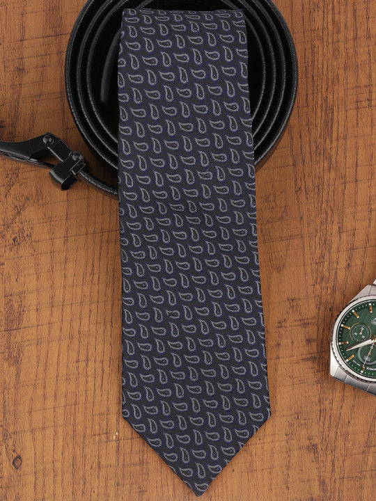 Navy Blue Paisley Necktie