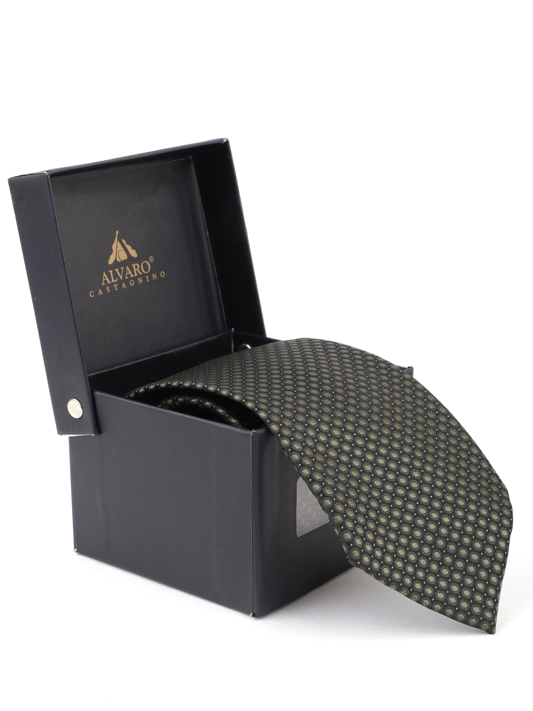 Alvaro Castagnino Black & Green Coloured Necktie for Men