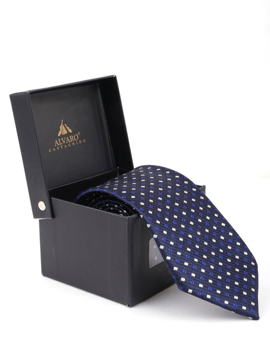 Alvaro Castagnino Blue & White Coloured Necktie for Men