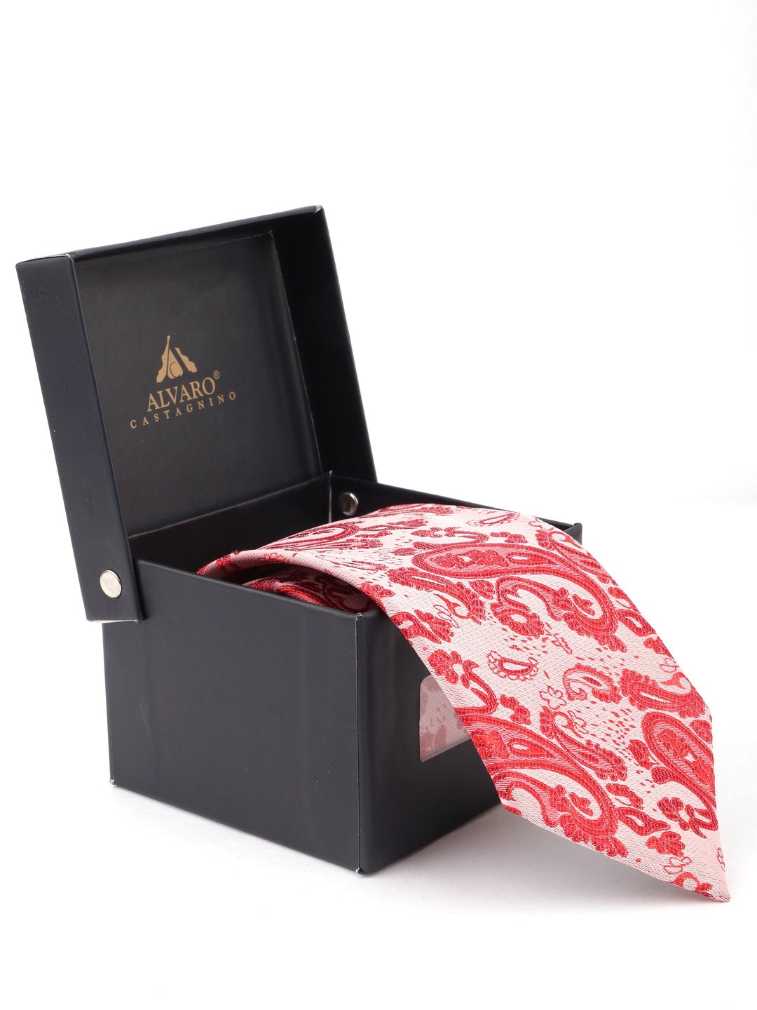 Alvaro Castagnino Red Coloured Necktie for Men