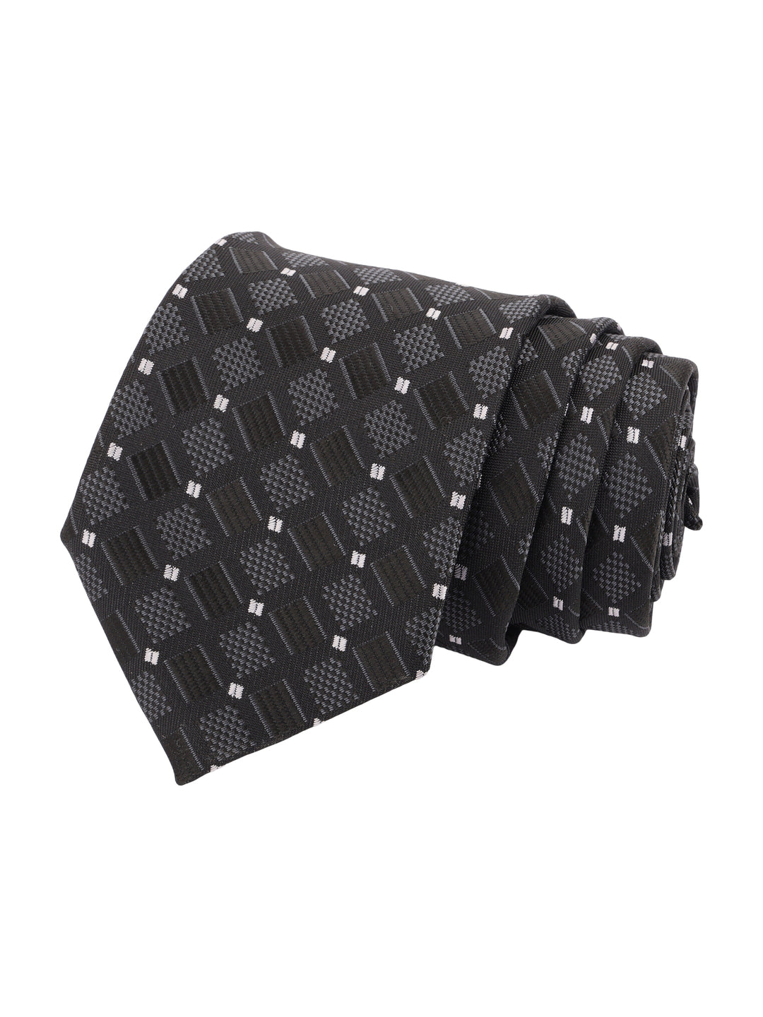 Alvaro Castagnino Black & Grey Coloured Necktie for Men