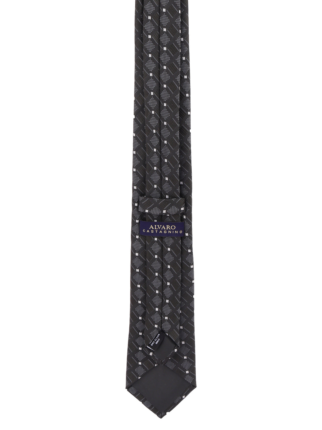 Alvaro Castagnino Black & Grey Coloured Necktie for Men