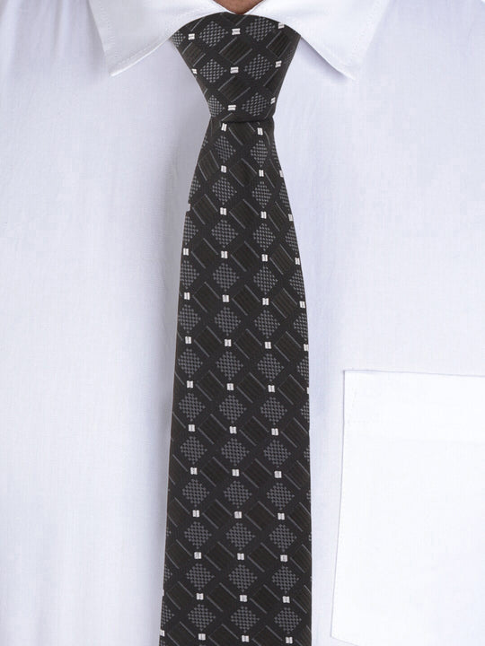 Alvaro Castagnino Black & Grey Coloured Necktie for Men