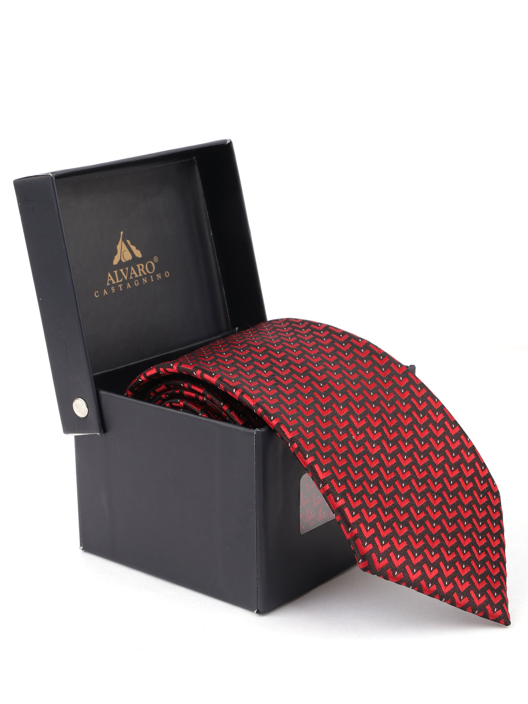 Alvaro Castagnino Maroon Coloured Necktie for Men