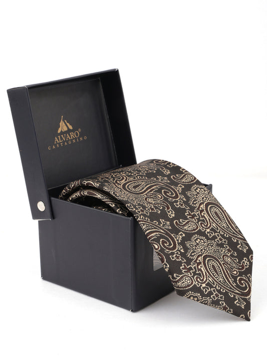 Alvaro Castagnino Brown Coloured Necktie for Men