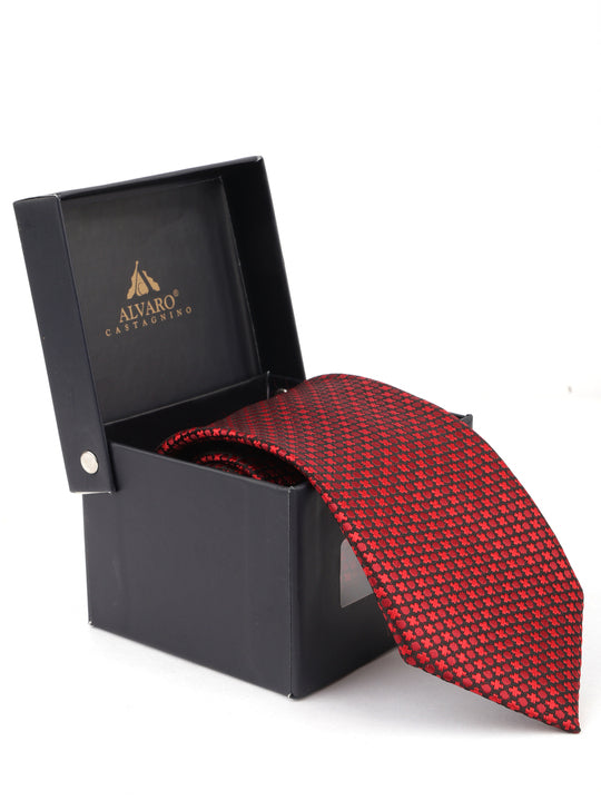 Alvaro Castagnino Maroon Coloured Necktie for Men