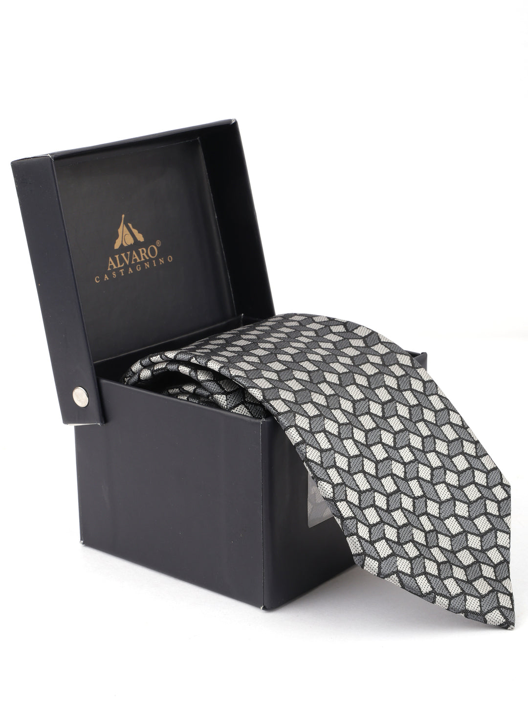 Alvaro Castagnino Grey Coloured Necktie for Men