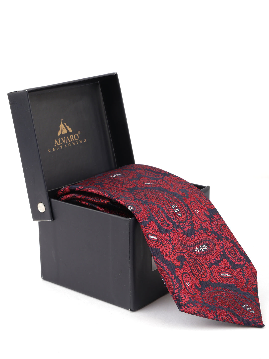 Alvaro Castagnino Maroon Coloured Necktie for Men