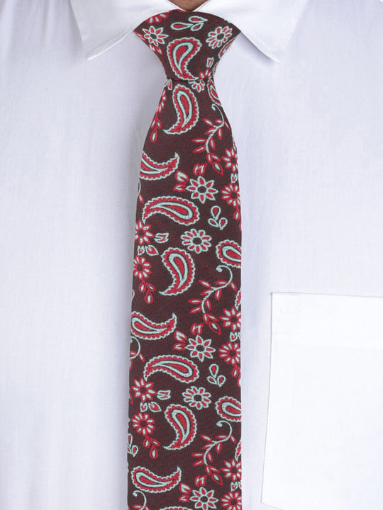 Alvaro Castagnino Maroon Coloured Necktie for Men