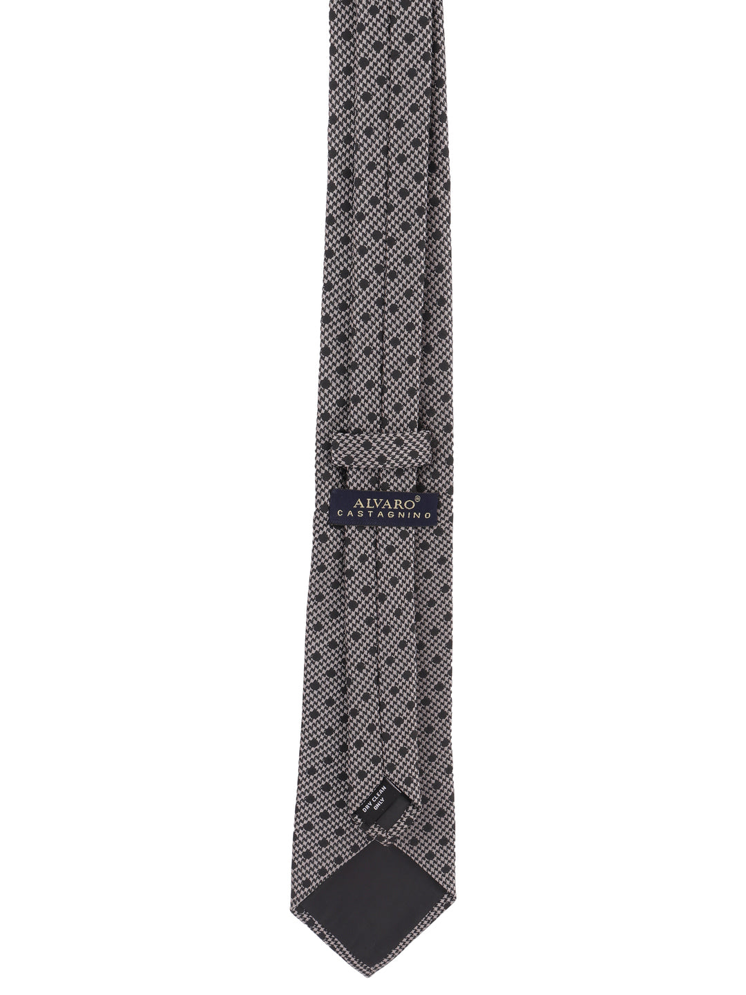 Alvaro Castagnino Grey & Black Coloured Necktie for Men
