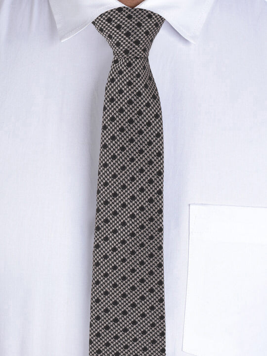 Alvaro Castagnino Grey & Black Coloured Necktie for Men