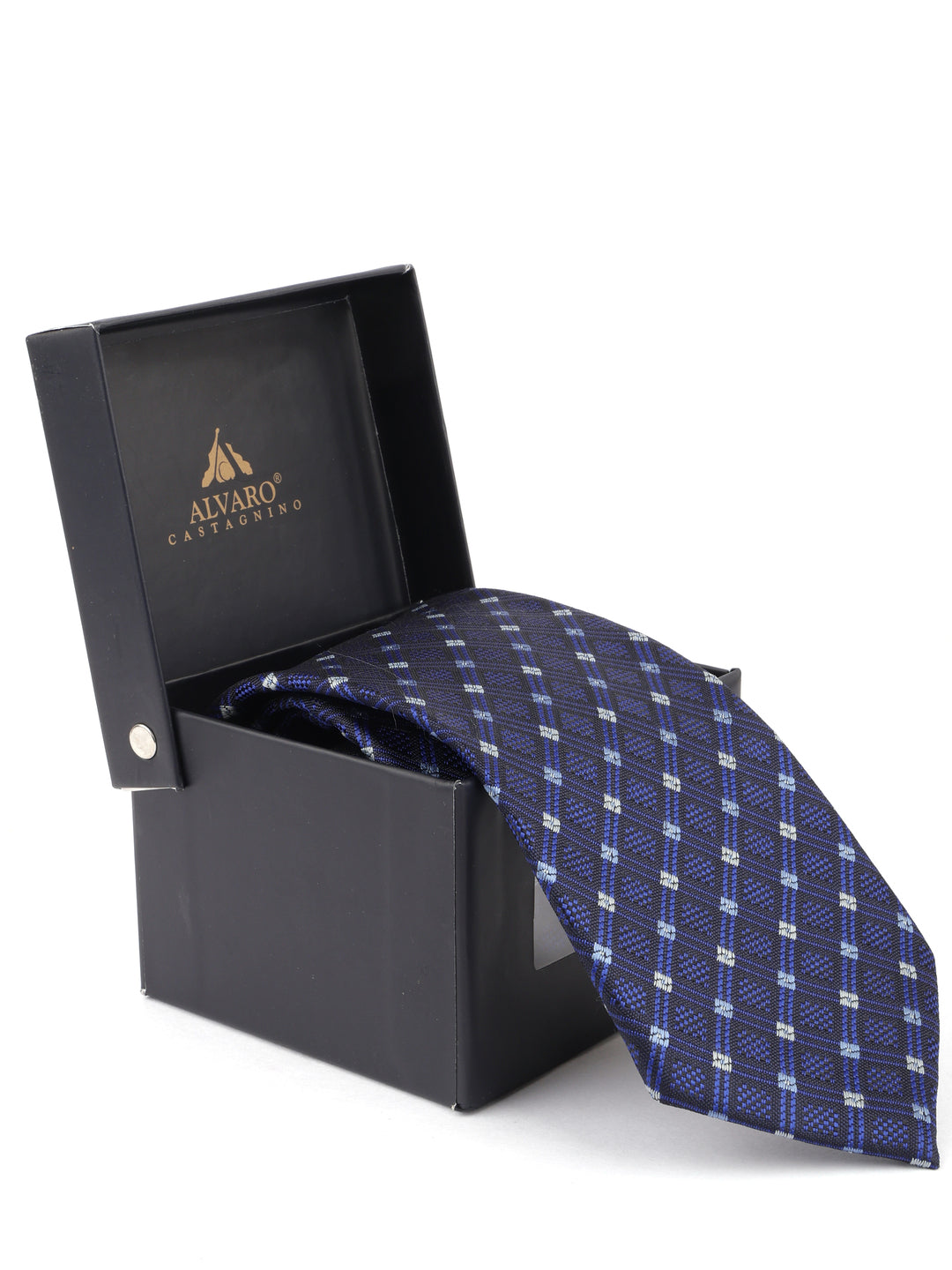 Alvaro Castagnino Blue & White Coloured Necktie for Men