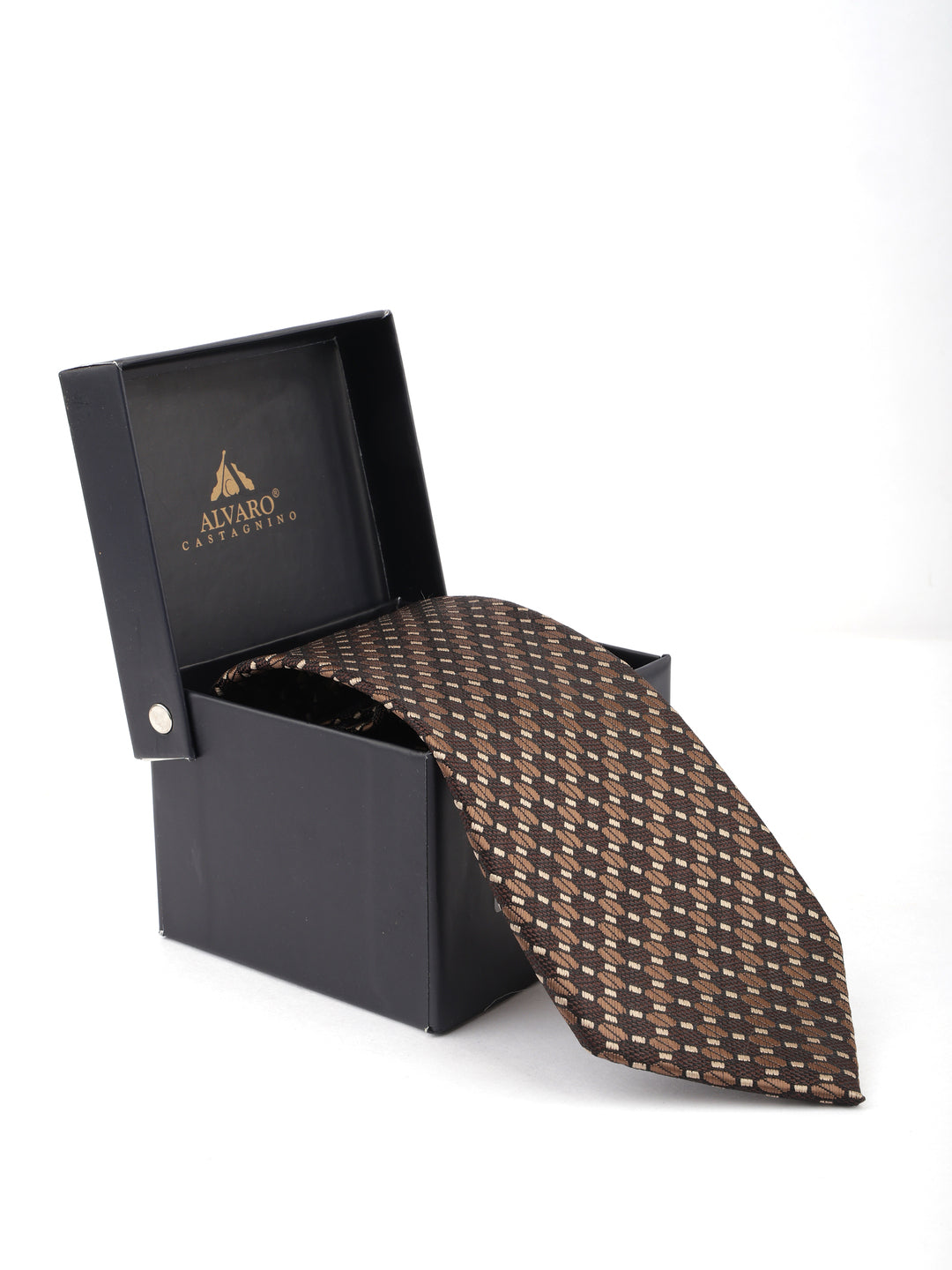 Alvaro Castagnino Brown Coloured Necktie for Men