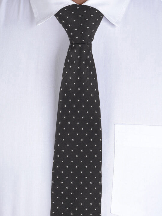 Alvaro Castagnino Black & White Coloured Necktie for Men