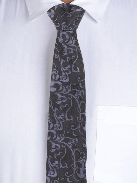 Alvaro Castagnino Black & Grey Coloured Necktie for Men