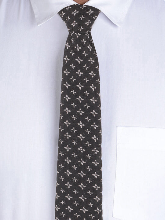 Alvaro Castagnino Black & Brown Coloured Necktie for Men