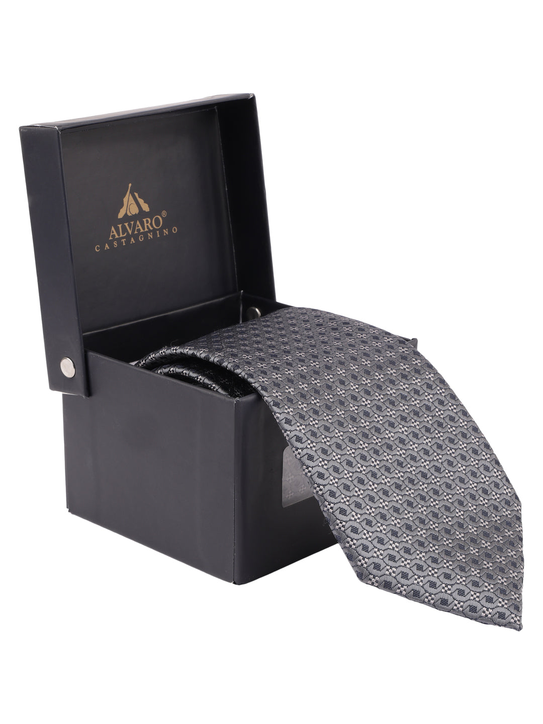 Alvaro Castagnino Grey Coloured Necktie for Men