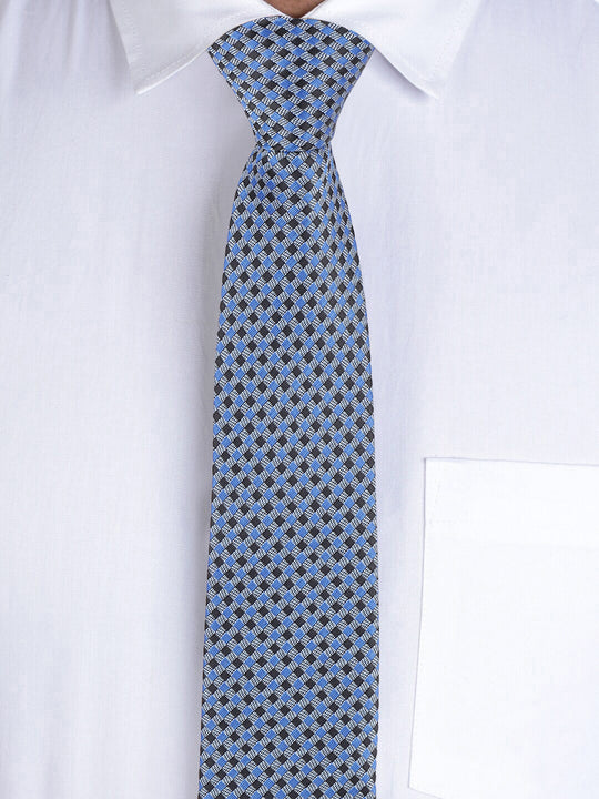 Alvaro Castagnino Black & Grey & Blue Coloured Necktie for Men