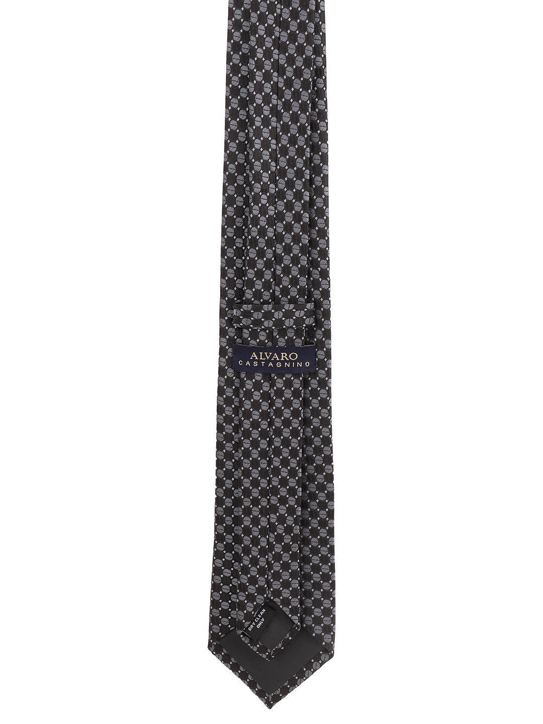 Alvaro Castagnino Black & Grey Coloured Necktie for Men