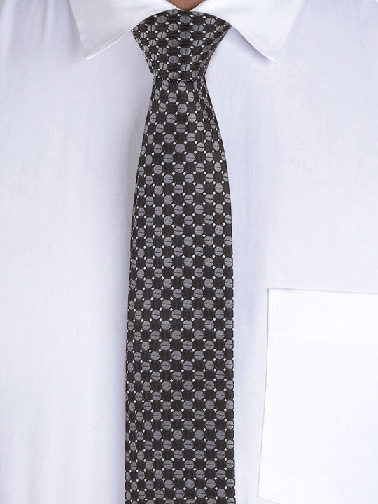 Alvaro Castagnino Black & Grey Coloured Necktie for Men