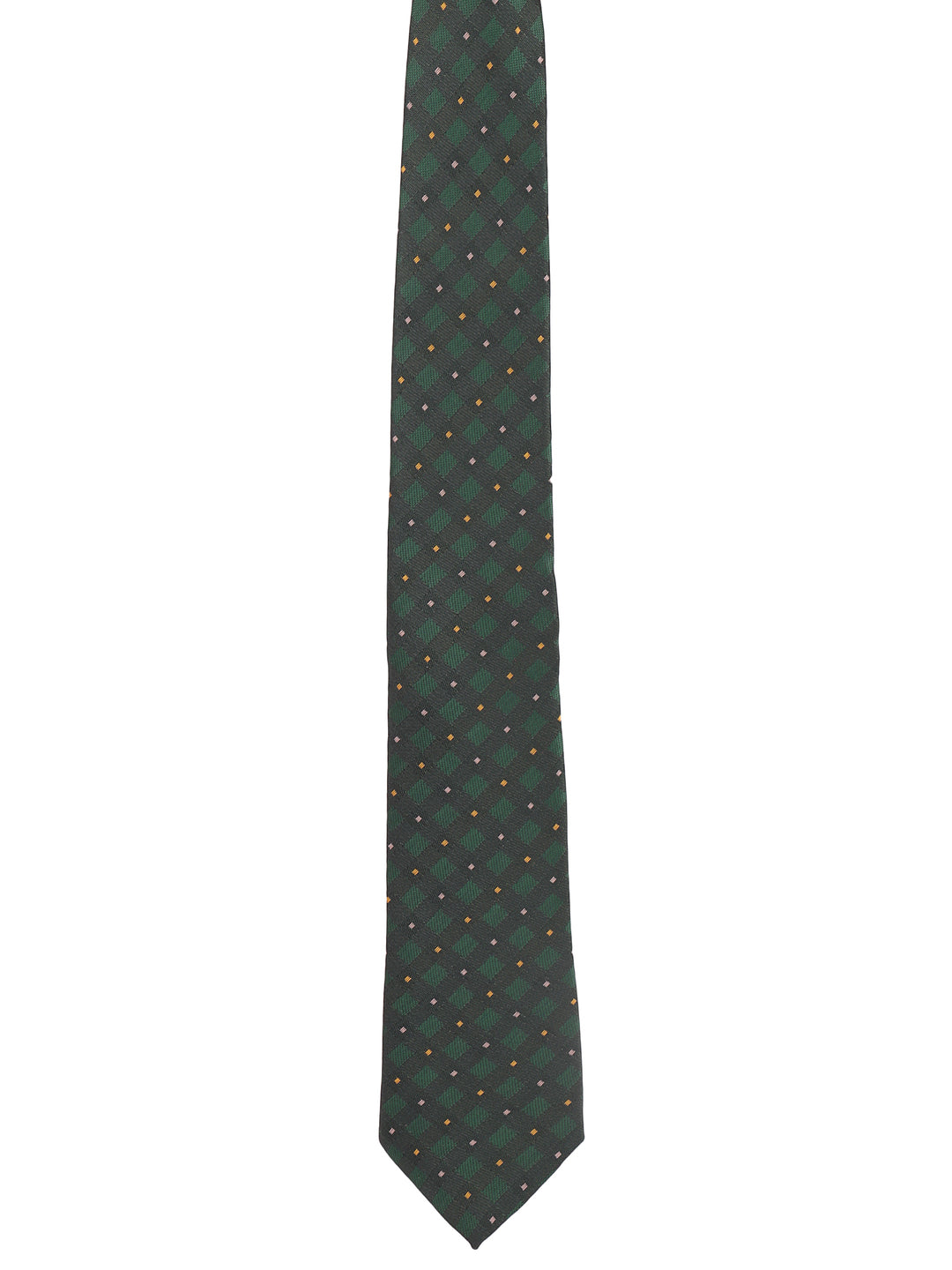 Geometric Dark Green Necktie