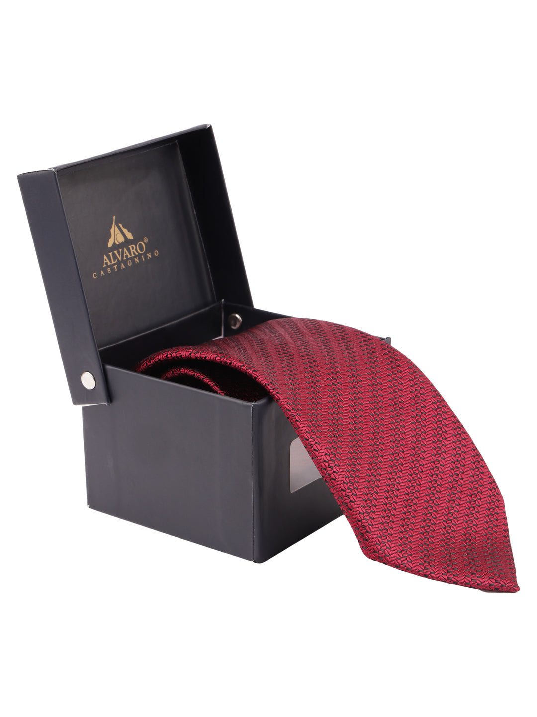 Alvaro Castagnino Maroon Coloured Necktie for Men