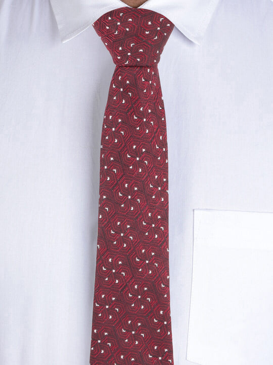 Alvaro Castagnino Maroon Coloured Necktie for Men