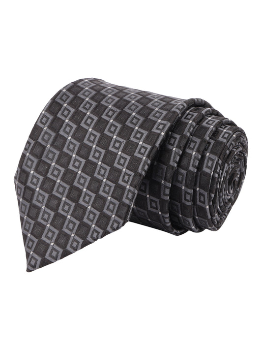 Alvaro Castagnino Black & Grey Coloured Necktie for Men