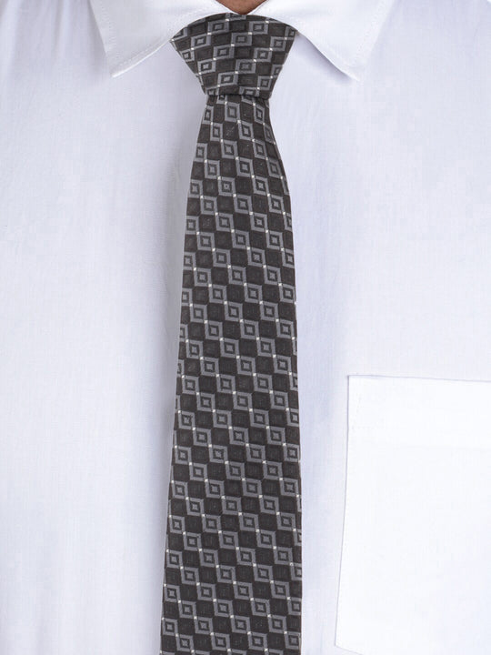 Alvaro Castagnino Black & Grey Coloured Necktie for Men