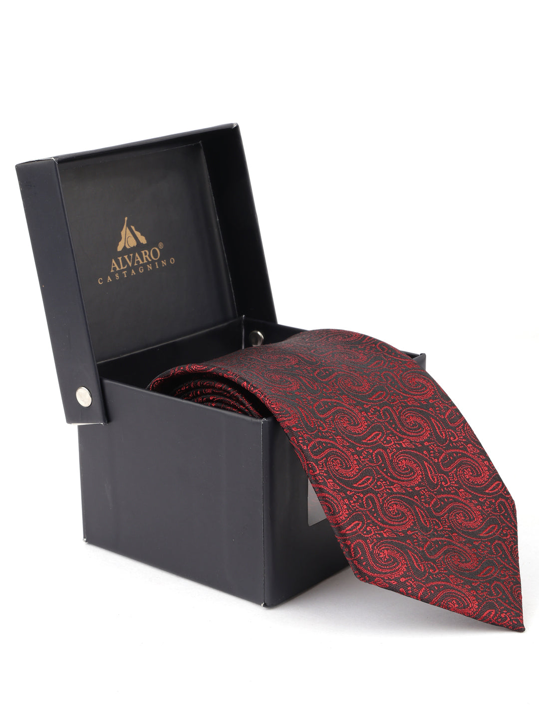 Alvaro Castagnino Maroon Coloured Necktie for Men