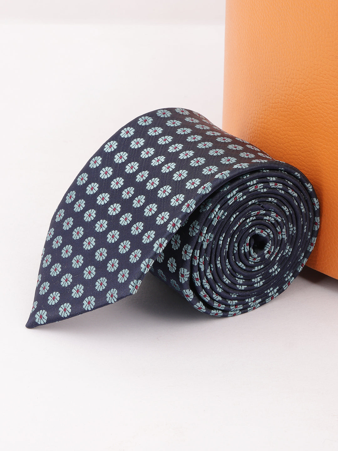 Floral Navy Blue Necktie