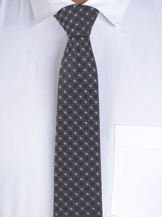 Alvaro Castagnino Black & Grey Coloured Necktie for Men