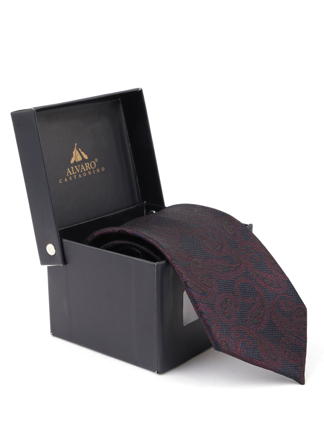 Alvaro Castagnino Maroon Coloured Necktie for Men