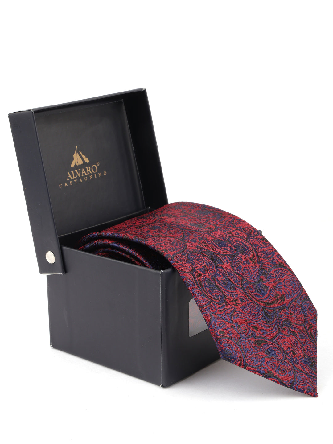 Alvaro Castagnino Maroon Coloured Necktie for Men