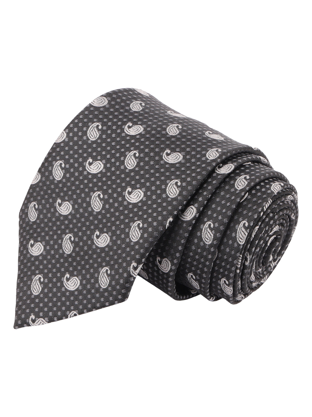 Alvaro Castagnino Black & Grey Coloured Necktie for Men