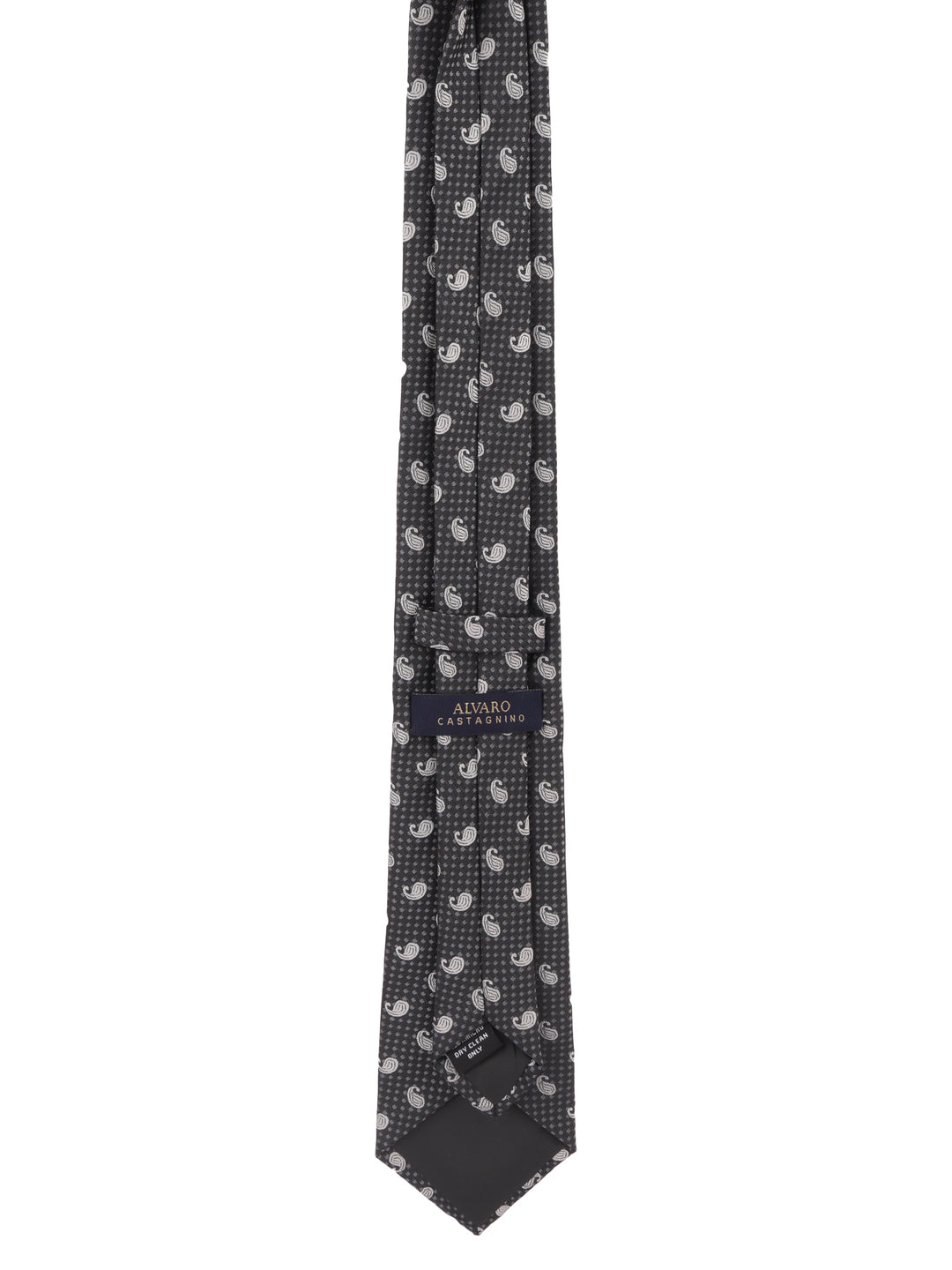 Alvaro Castagnino Black & Grey Coloured Necktie for Men