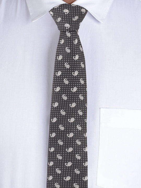 Alvaro Castagnino Black & Grey Coloured Necktie for Men