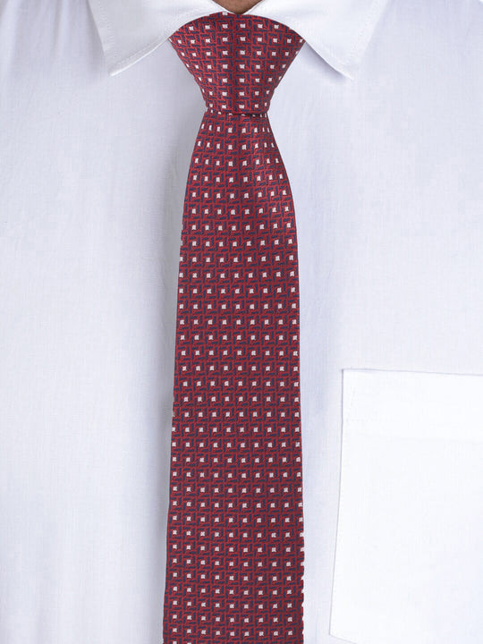 Alvaro Castagnino Maroon Coloured Necktie for Men