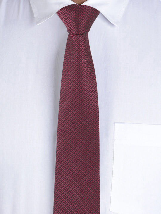 Alvaro Castagnino Maroon Coloured Necktie for Men