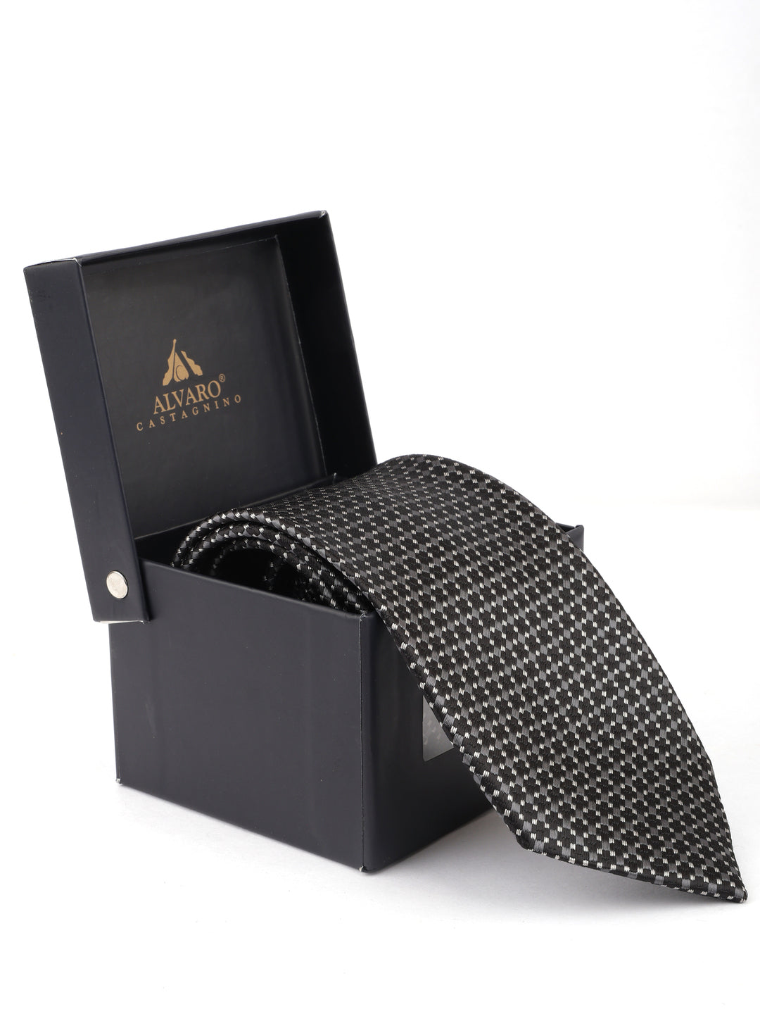 Alvaro Castagnino Grey Coloured Necktie for Men